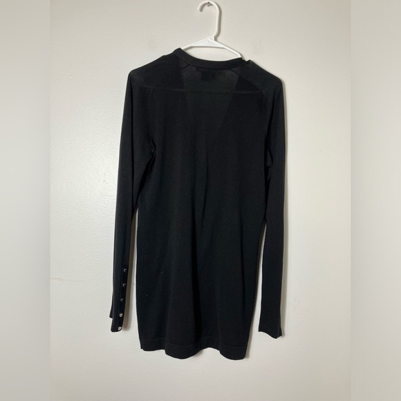 per se by‎ carlisle Cardigan Sz M Silk Preppy Office Casual Pockets Button Front - Picture 5 of 8